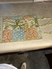 Vintage Springmaid Quilted Pillow Shams With Tie Closures Beautiful Condition