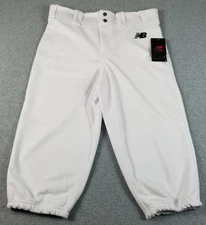 New Balance Baseball Knicker Pants Boys Youth Extra Large YXL White Stretch Game