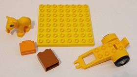 Lego Duplo 4971 Zoo Vehicles Complete Set w/ 5 Substituted Pieces VINTAGE