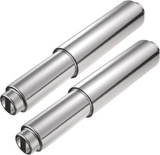 2PCS Universal Plastic Spring-Loaded Toilet Paper Holder Roller Replacement Chro