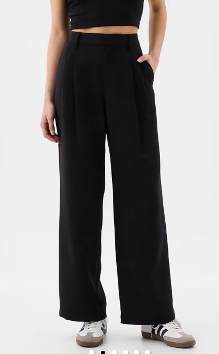 NWT Gap Easy Crepe Black Trousers size 8 Petite (#875732) | eBay