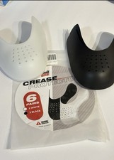 6 Pairs Shoe Crease Protectors Sneaker Toe Guards Black White Anti-Crease