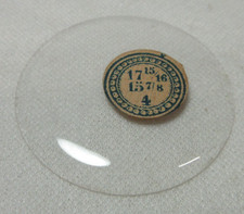 GLASS POCKET WATCH CRYSTAL WATCHMAKER SIZE 17 15/16 H 4 REPLACEMENT PART 230