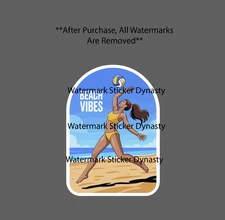 Beach Volleyball Sticker Waterproof Decal Ocean Sand Sports Game Gift NEW