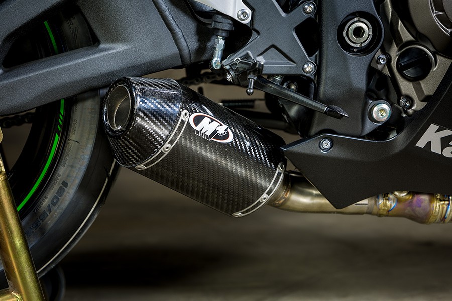 M4 Exhaust Kawasaki Zx10r 2016-18 Street Slayer Carbon Fiber Slip