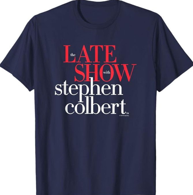 The Late Show with Stephen Colbert Logo T-Shirt Navy