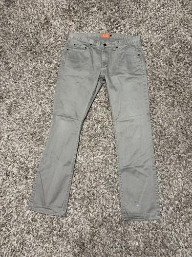 Men's Matix Gray Pants Style Gripper Fit Slim Straight Marc Johnson 34 x 32