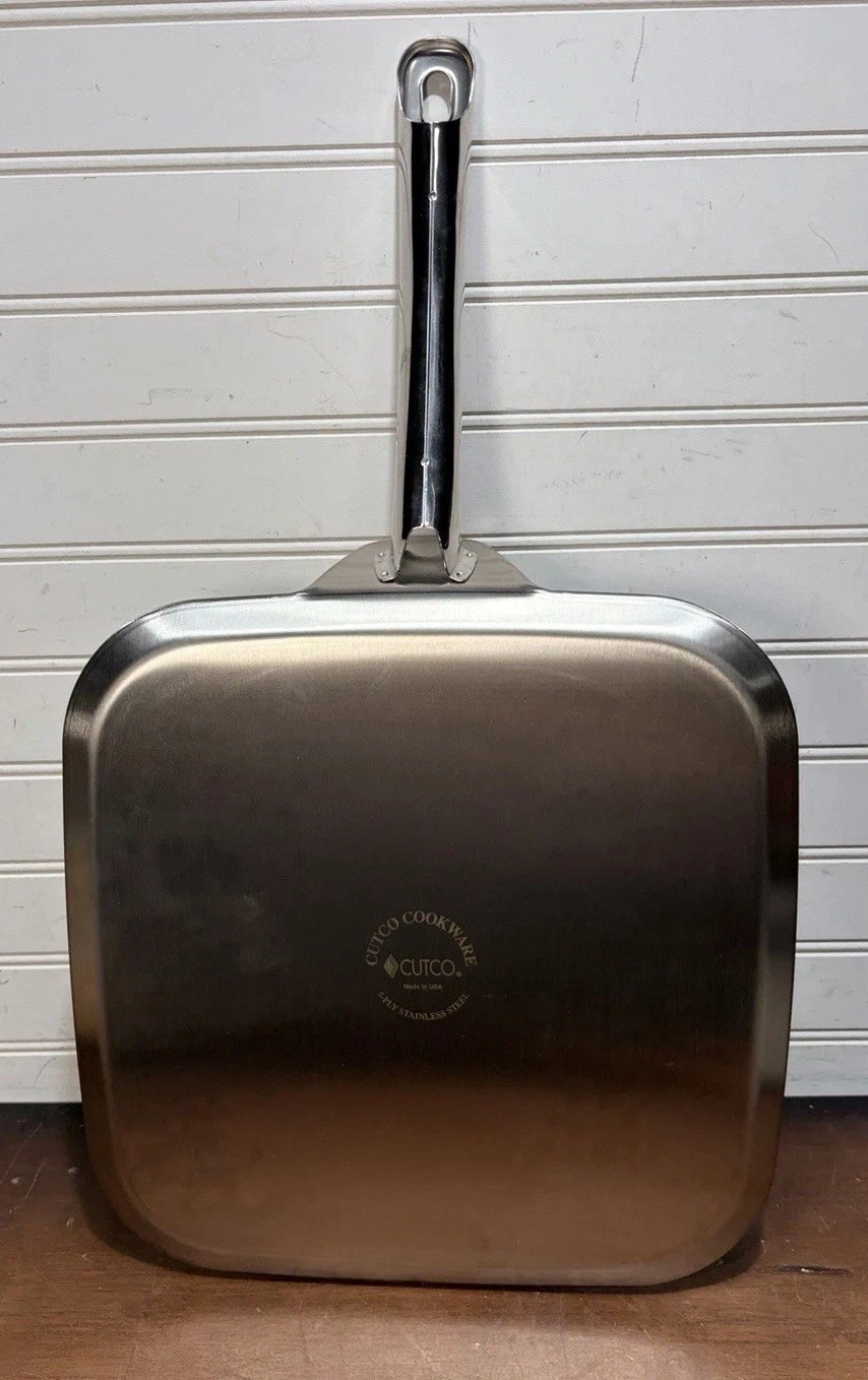 NEW NOS Cutco 11” Square Griddle 5-Ply Stainless Steel Frying Pan Skillet READ!
Opens in a new windo
