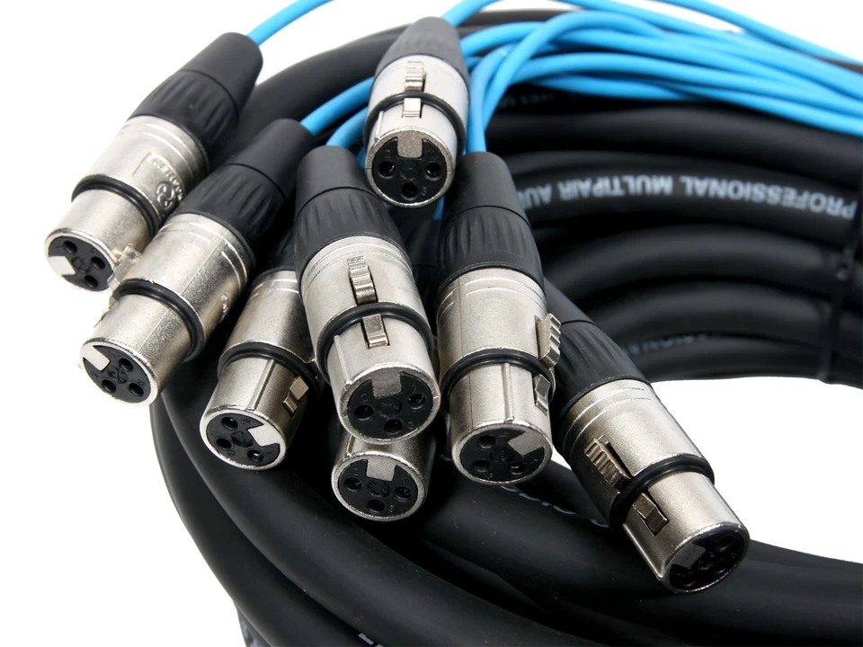 Elite Core 8 Channel 50' ft Fan-to-Fan Audio Cable XLR Stage Snake - PEX850 - Image 3 of 3