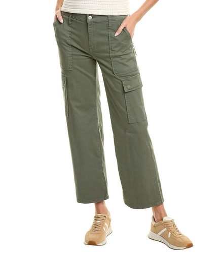Hudson Rosalie High Rise Wide Leg Cargo Jeans Army Green Khaki Size 27 NWT - 第 1/13 張圖片