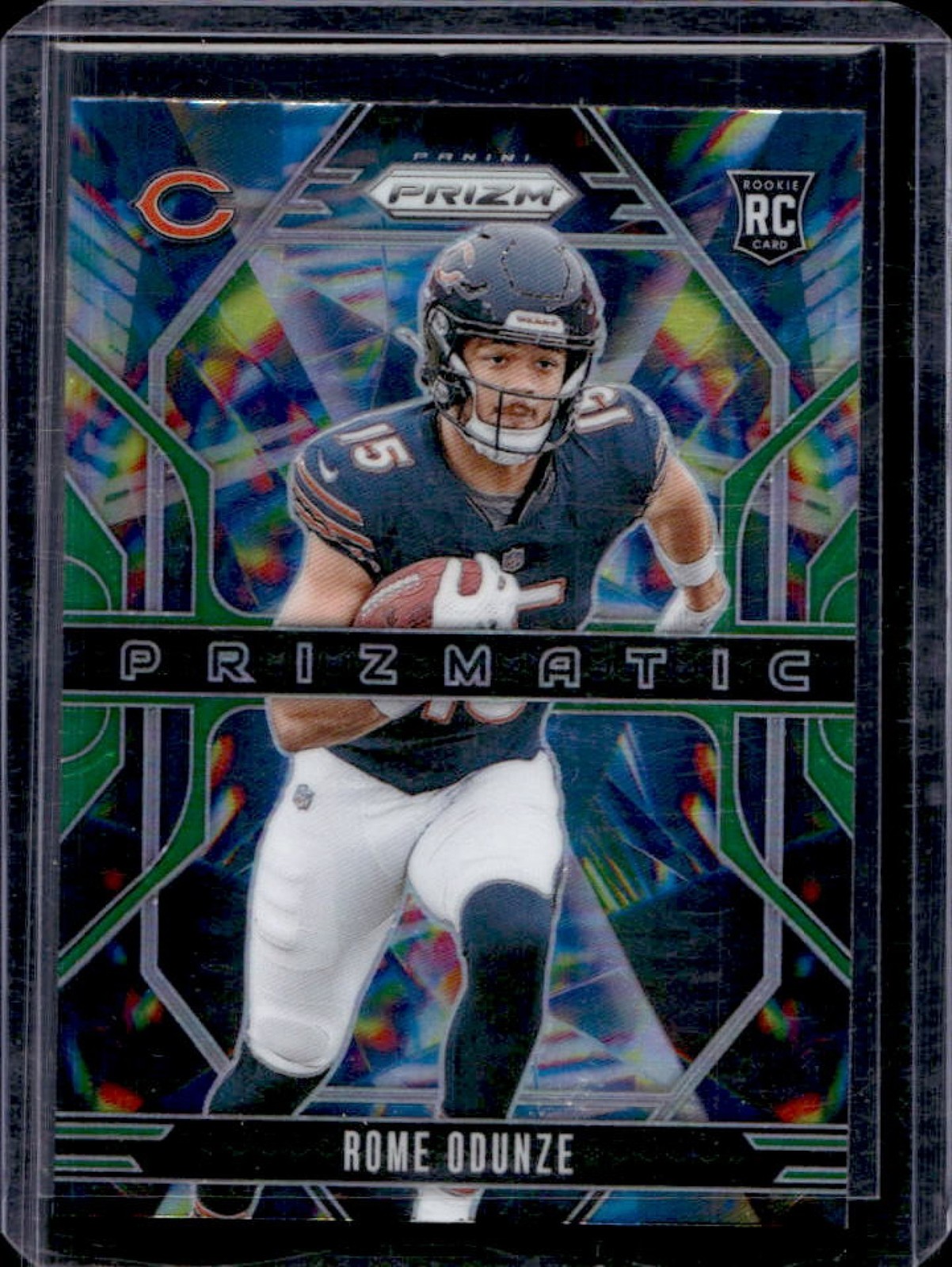 2024 Prizm Rome Odunze Prizmatic RC Green Rookie #9 Bears