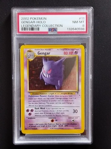 Gengar 2002 Legendary Collection 11/110 Holo PSA 8 Near Mint-Mint