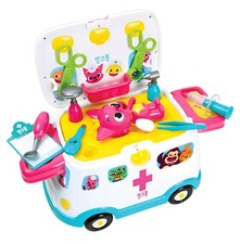 Pinkfong Baby Shark 119 Ambulance Hospital Doctor Play Set Sealed