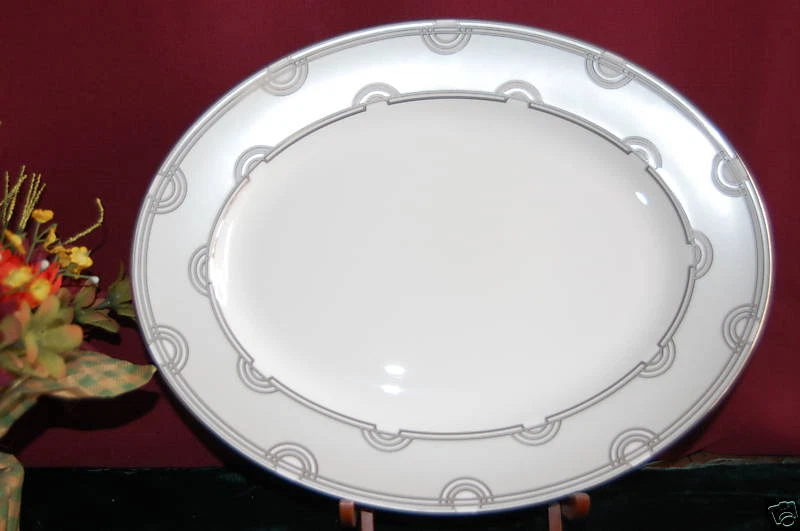 Lenox Kate Spade "Corona Grove" 13" Oval Platter Platinum Brand New w/tags USA