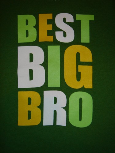 Old Navy Best Big #1 Brother Bro Green LS T Shirt 12/18m 18/24m 2T 3T 5T BNWT - Bild 1 von 2