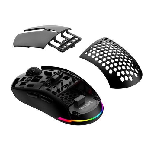 Xenics Titan GV AIR Wireless Professional Gaming Maus 19000DPI PAW3370 - Weiß - Bild 12 von 12