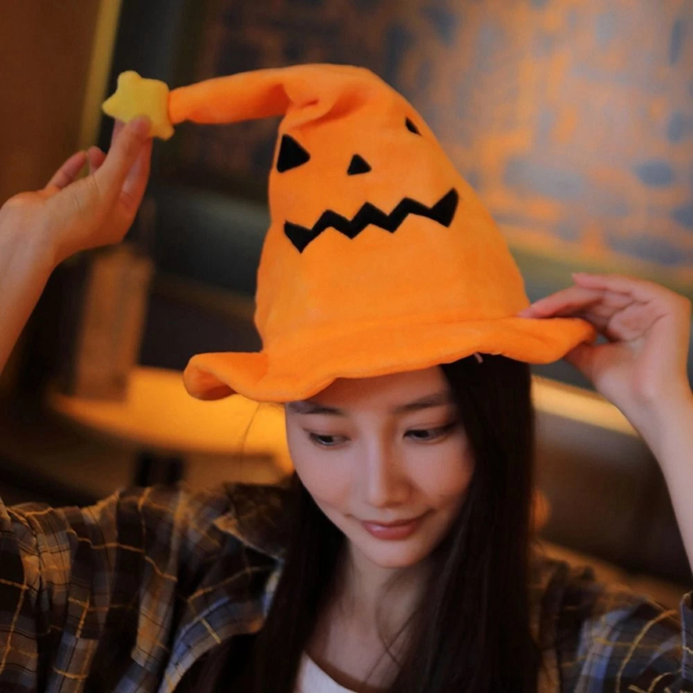 Orange demonic witch hat