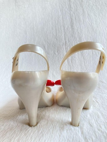 USED Vivienne Westwood Anglomania Melissa Heart Rubber Pumps White US4.5 22.5cm - Picture 4 of 9