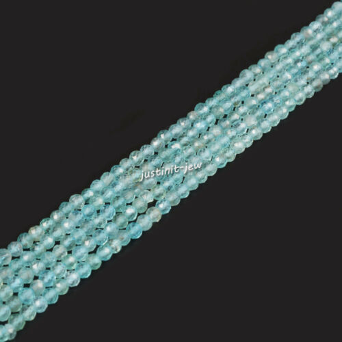 3.7mm to 4.7mm Faceted Gemstone Round Loose Bead DIY Jewelry Making Strand 15.5" - Picture 105 of 466