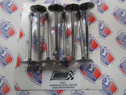 Suzuki GSXR750 96-99 Stainless Performance Inlet Valves. Set 8 UK Made. - 第 1/1 張圖片