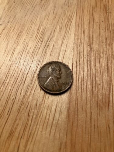 1945 S 1 CENT PENNY COPPER WHEAT COIN SAN FRANCISCO MNT-ERROR LIBERTY "L" ON RIM