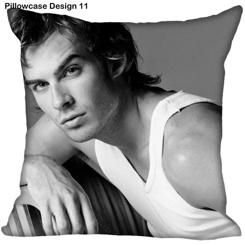 Funda de almohada de cumpleaños Ian Somerhalder Cumpleaños Cojín Diarios del vampiro Regalo de Navidad - Imagen 12 de 17