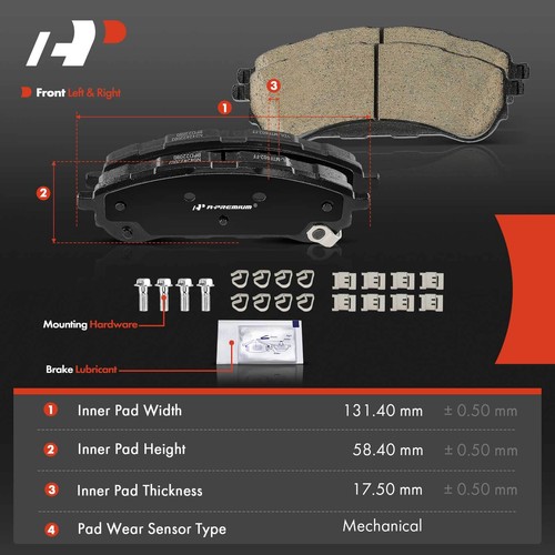 8x Ceramic Brake Pads Front & Rear for Ford Ranger 2019 2020 2021-2023 10012208C - Picture 5 of 10