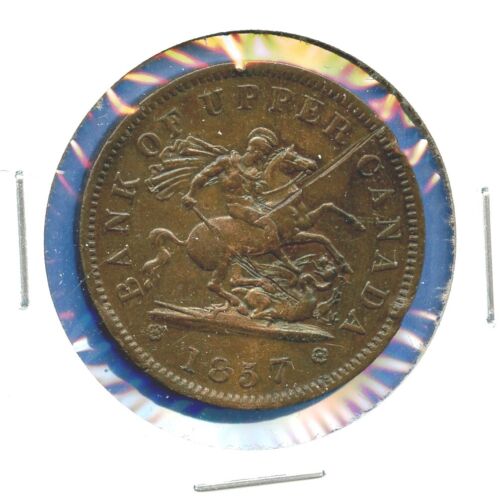 1857 Bank of Upper Canada One Penny Bank Token