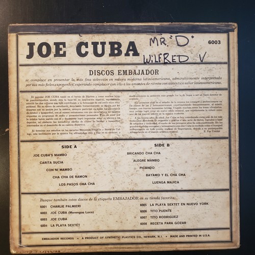 Joe Cuba "Joe Cuba" Vinyl Record LP - Picture 2 of 4