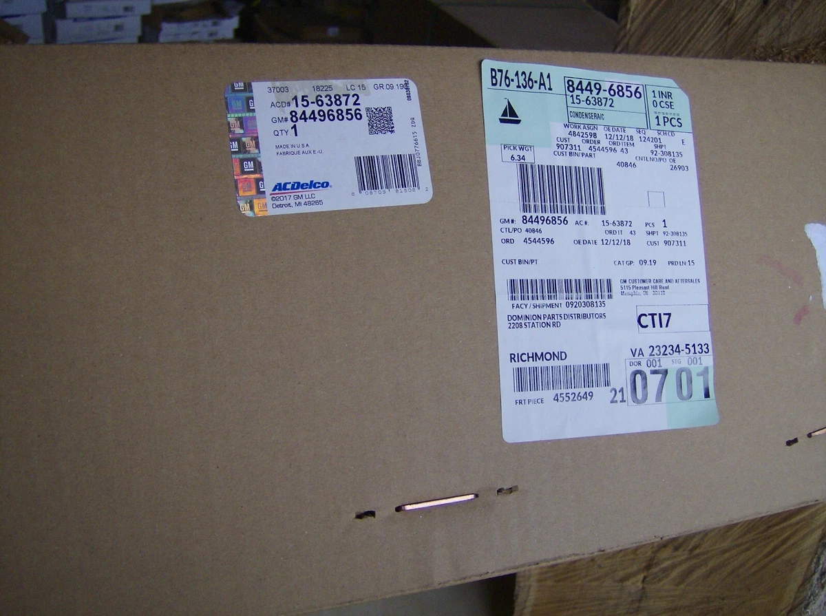 GENUINE GM 84496856 15-63872 A/C CONDENSER | eBay