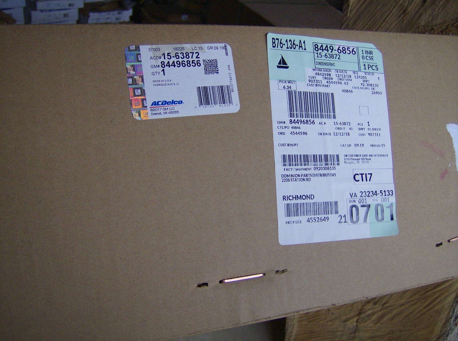 GENUINE GM 84496856 15-63872 A/C CONDENSER | eBay