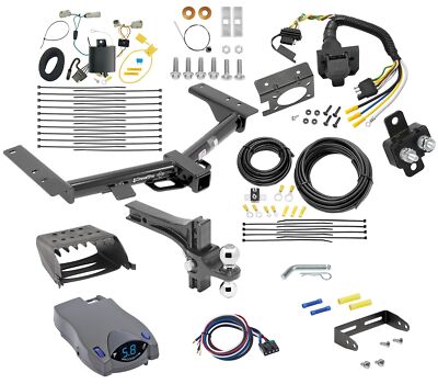 6K Trailer Hitch + Tekonsha Prodigy P2 Brake Control For 15-27 T-350 w Adj Mount