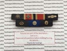 German WW2 1957 veteran Bundeswehr Navy Ribbon Bar Iron Crosses Submarine Combat