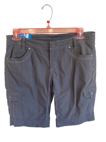 NWT Kuhl Splash 11” Inseam Cargo Shorts Carbon Gray Women’s 12 UPF50 MSRP$70 - Picture 2 of 13