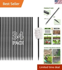 16 inches Rebar Stakes Heavy Duty 34-Pack Metal Spikes for Concrete Timber, G...