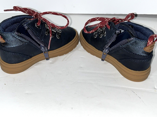 Clarks Nova Hike Bambini | Pelle Cera Navy | Stivali Stile Escursionista Bambini 5 1/2 F - Foto 7 di 18
