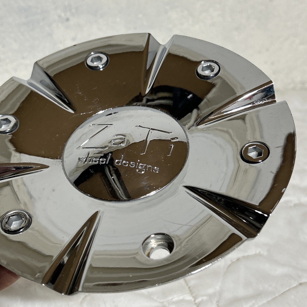 ZaTi Designs FURIOUS Custom Rim Wheel Center Hub Cap Chrome