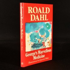 1981 George's Marvellous Medicine Roald Dahl First Edition Dust Wrapper Illus...