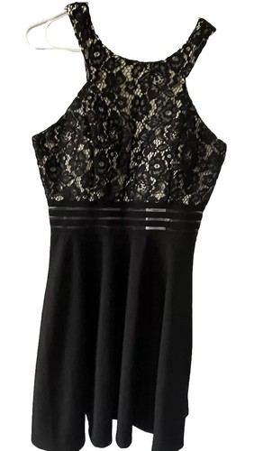 Speechless Damen Minikleid Spitze schwarz Größe 9 Flirty Classic Mini Homecoming