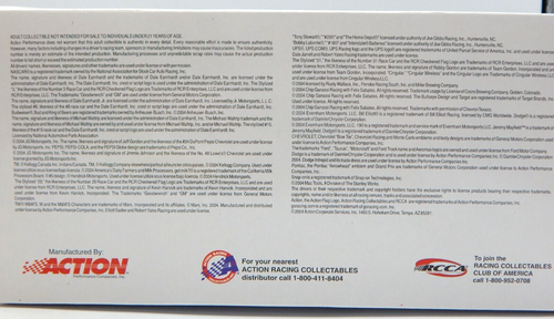 Action Nascar #40 Kerry Earnhardt 1999 MONTE CHANNELLOCK 1:24 Die (RTC1217) - Picture 7 of 7