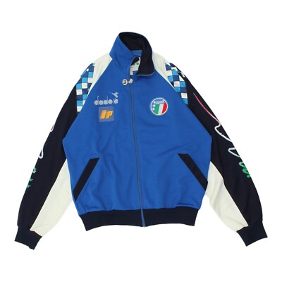 Italy 90/92 National Team Diadora Mens Blue Track Jacket