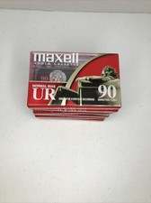 Lot Of 6 New Maxell UR 90 Blank Audio Cassette Tapes Normal Bias UR 90 Min