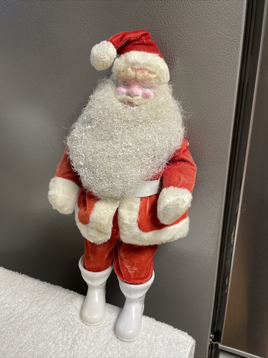 Vintage 1950's Harold Gale Santa Claus Store Display Plush Figure