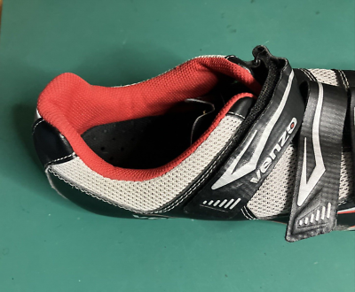 VENZO MX CYCLING SHOES. Mens Size 12. Black/Gray/Red. VERY  display picture 1