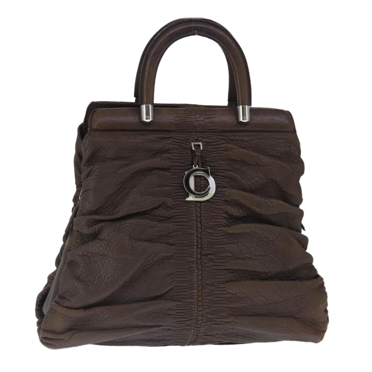 Sac à main Christian Dior cuir marron authentique 102865