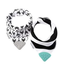 NWT Bazzlebaby Lot of 2 Banda Bib Teethers for Baby