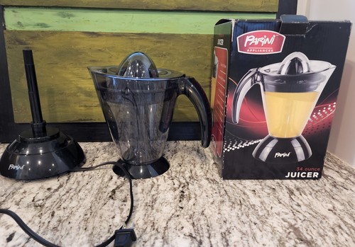 Parini Appliances Electric 34oz Juicer Automatic Drive Two Cone Sizes Opened box - Bild 1 von 7