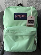 BRAND NEW with TAGS: JanSport Superbreak Plus Backpack- mint chip green