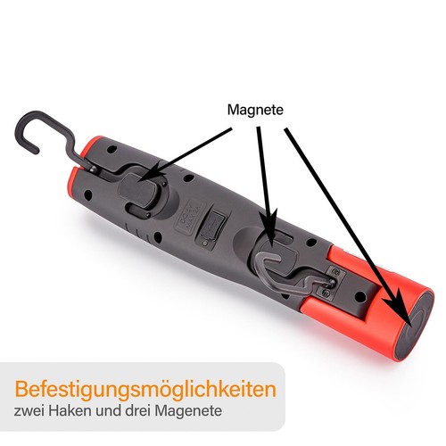 LED Akku Arbeitsleuchte 2 in 1 Handlampe & Werkstattleuchte SMD Kaltweiß 6500K - Bild 5 von 19