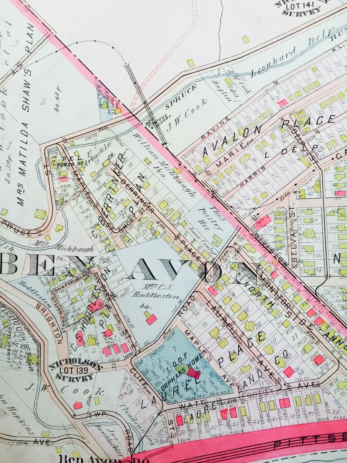 1906 NORTH PITTSBURGH AVALON KILBUCK TOWNSHIP PENNSYLVANIA GM HOPKINS